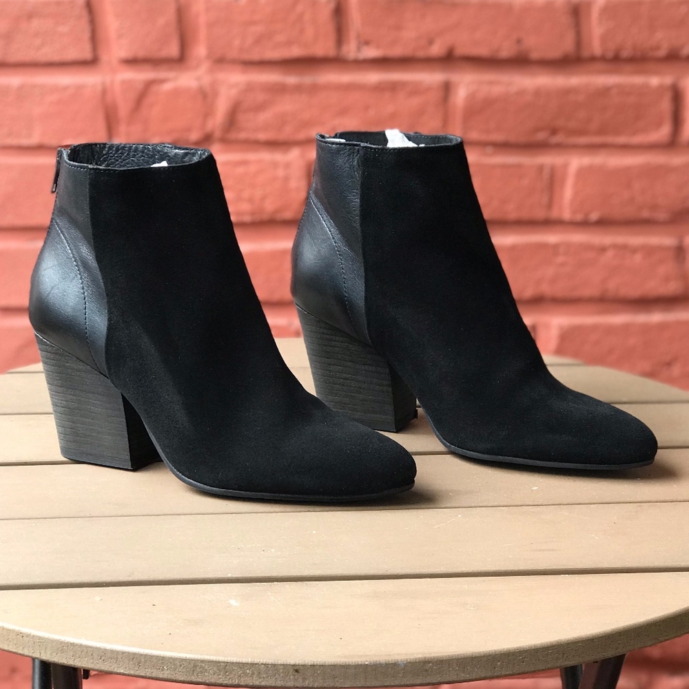 Hudson London - Black Heeled Calf Boots